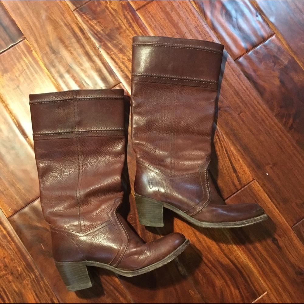 Frye Leather Boots WIDE CALF